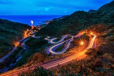 Highway through mountains