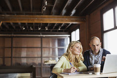 Business executives working together