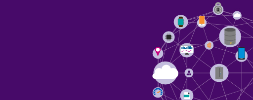 illustration of a series of networked electronic devices