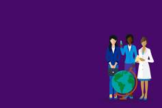 Life Sciences illustration of women