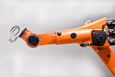 Machine part in orange colour
