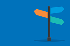 Onboarding option sign board