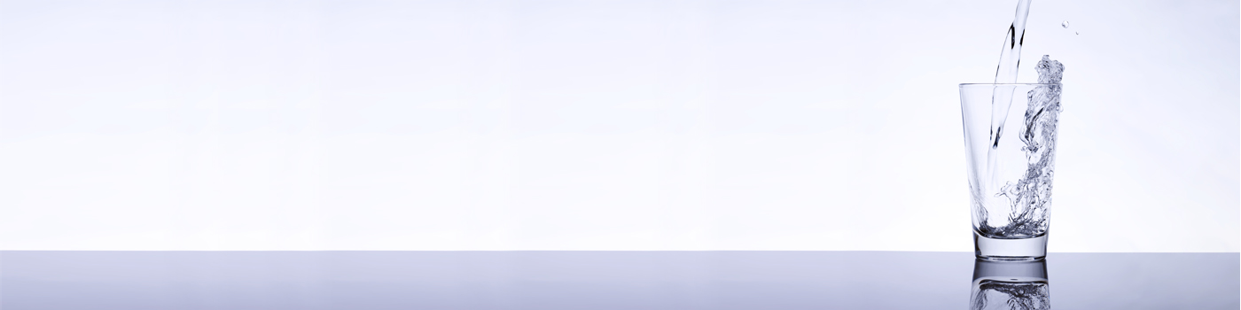 Water poured into glass