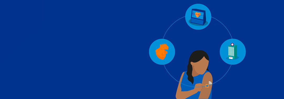 Woman smart device infographic