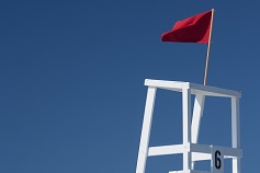 The beach lifeguard station