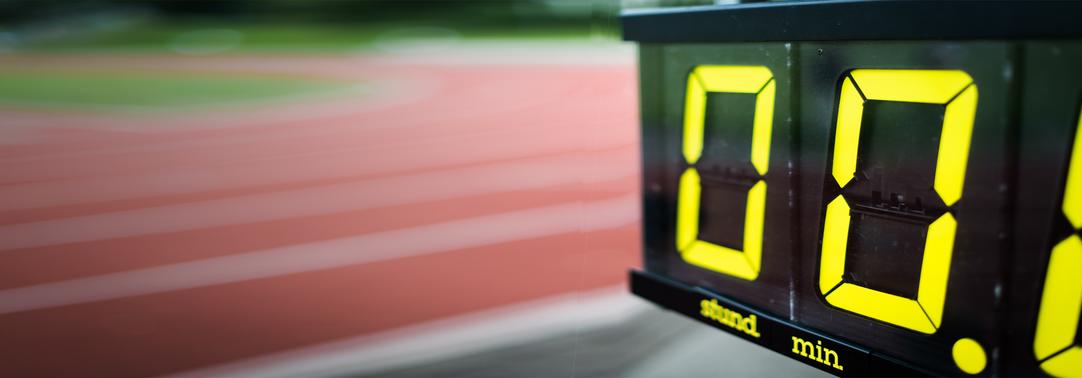 Yellow digital clock