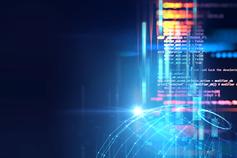 digital code number abstract background, represent coding technology and programming languages