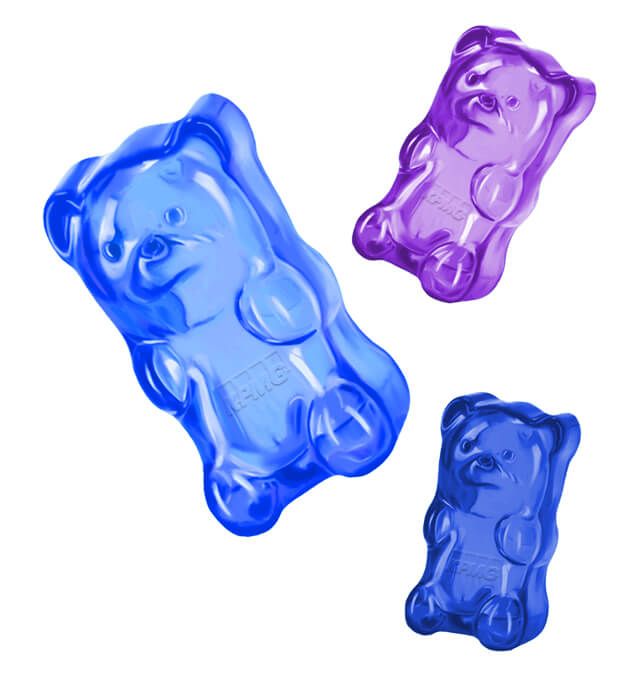 Three gummy bears