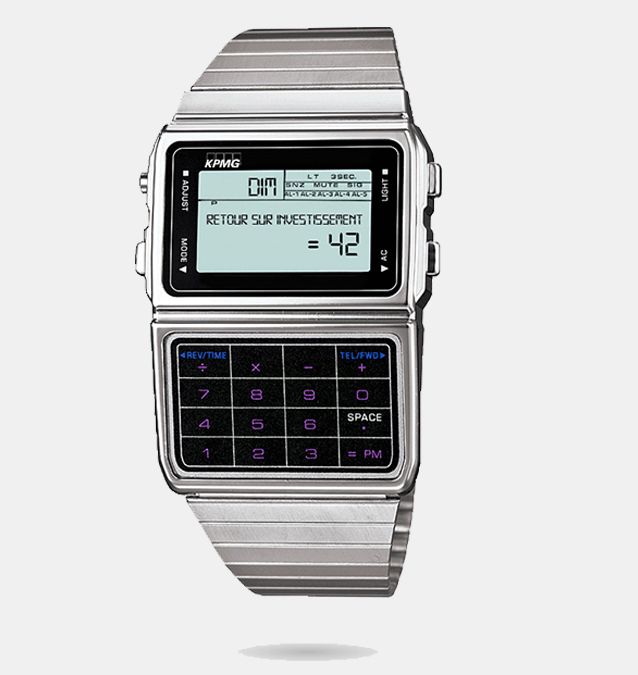 Watch with calculator