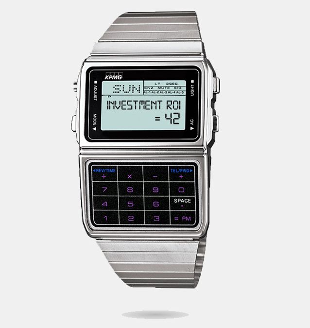 Watch with calculator