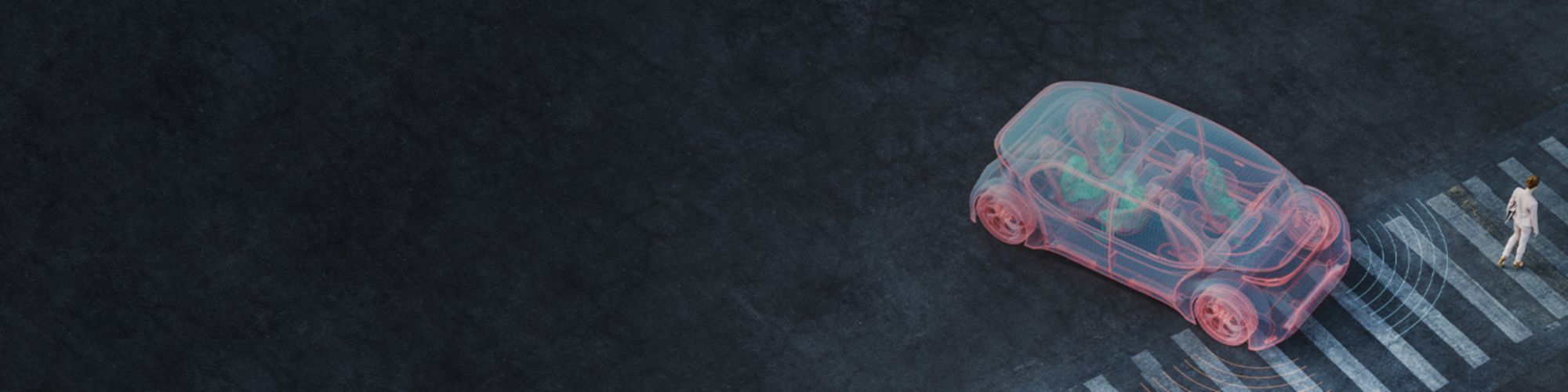 Auto an Zebrastreifen