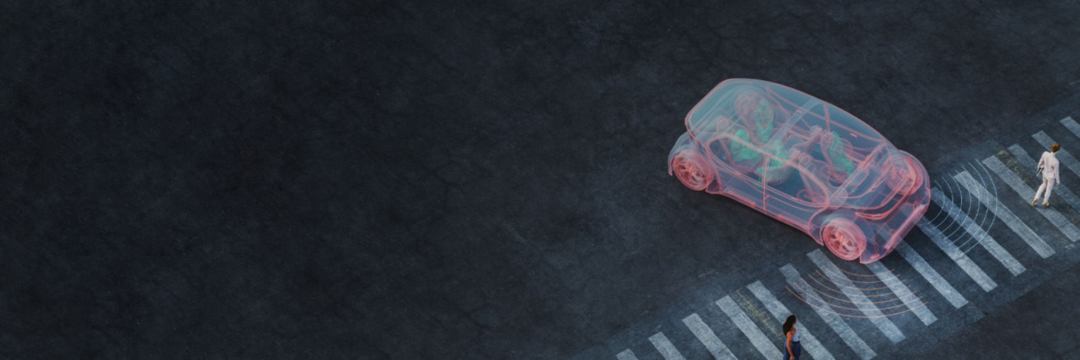 Auto an Zebrastreifen