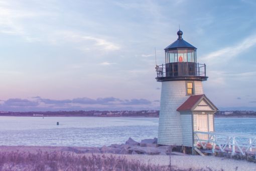 Brant punto Lighthouse isla de Nantucket MA