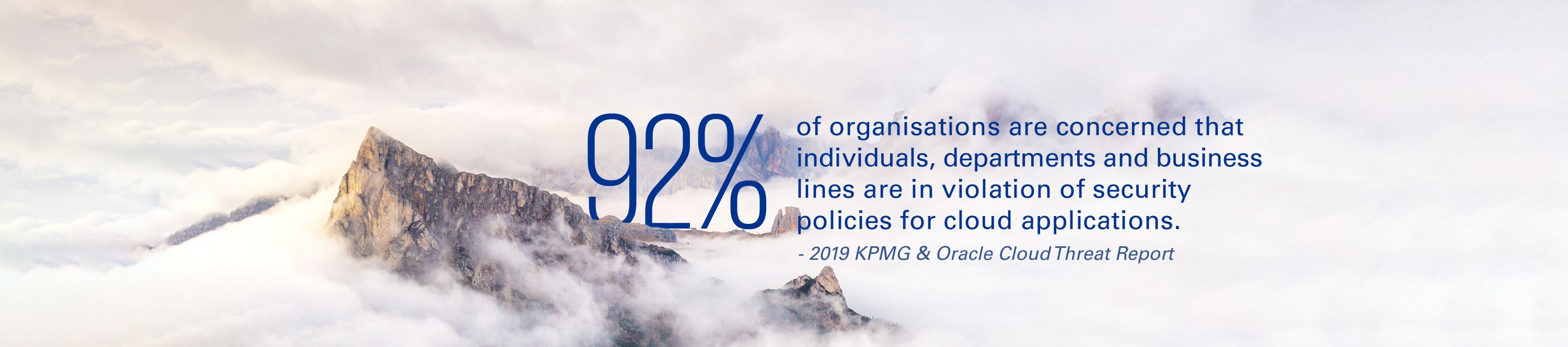 2019 KPMG & Oracle Cloud Threat Report quote