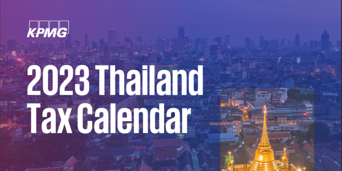 2023 Thailand Tax Calendar KPMG Thailand