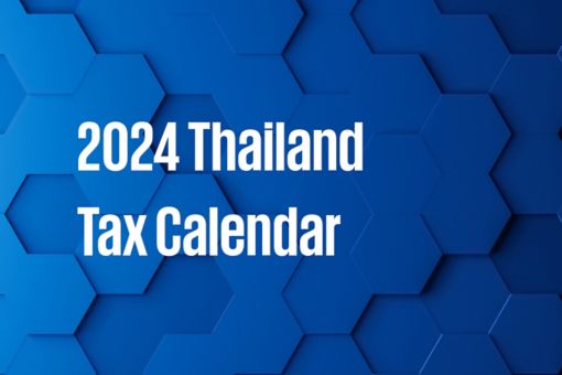 2024 Thailand Tax Calendar
