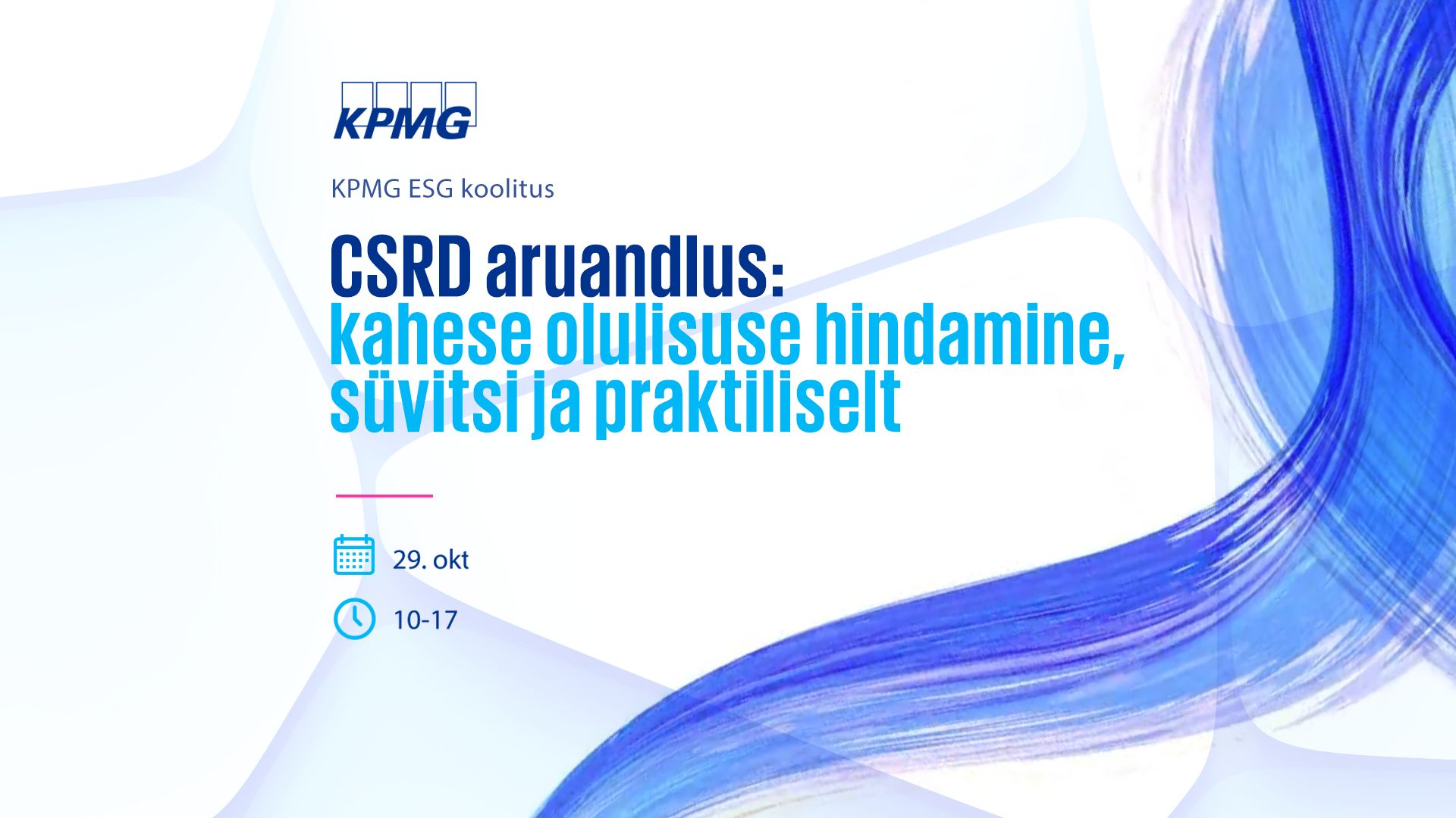 KPMG ESG koolitus