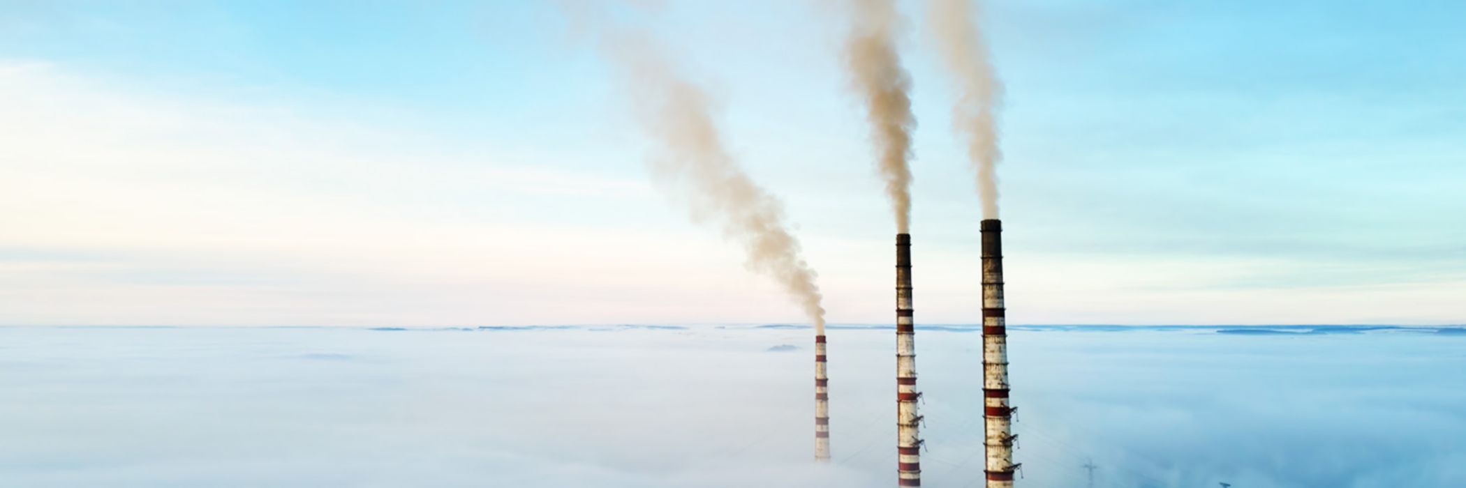 Chimneys above clouds