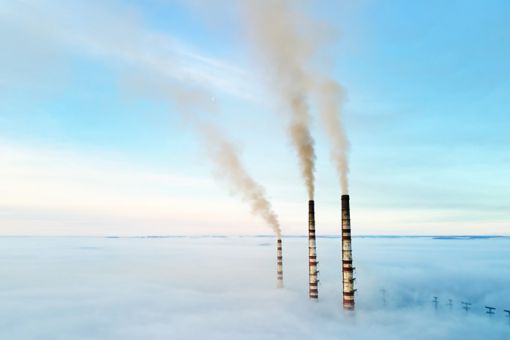 Chimneys above clouds