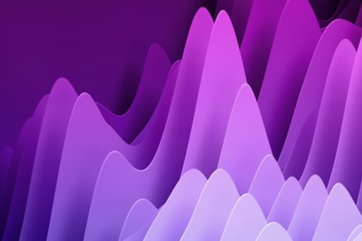 3D wave violet shade