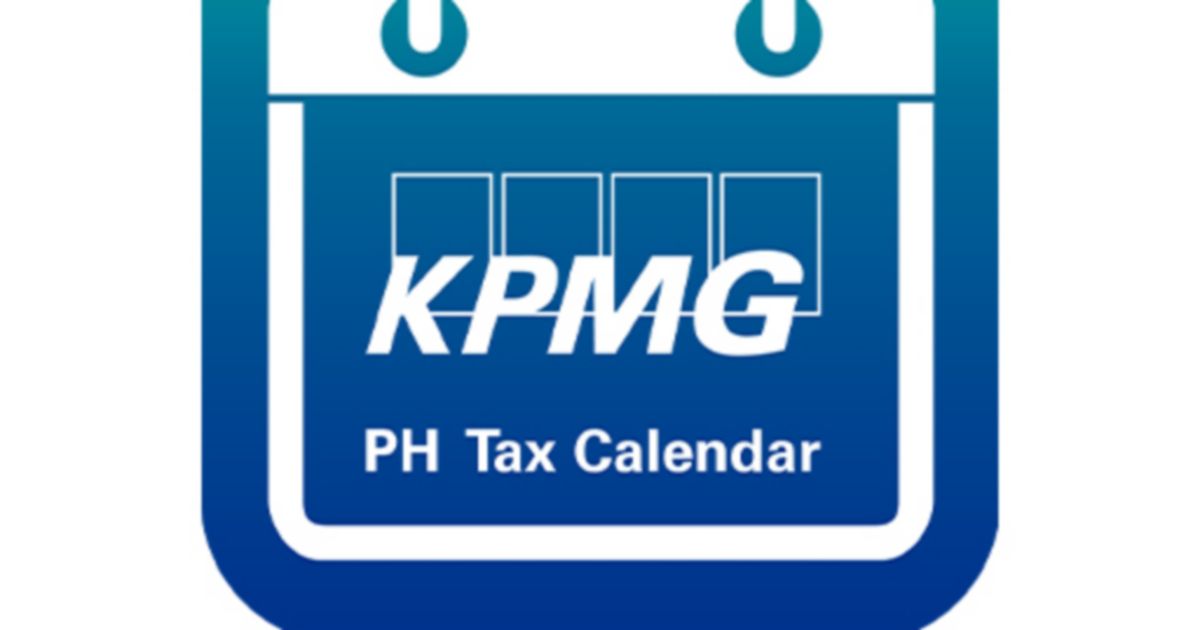 KPMG Online Tax Calendar 2021 KPMG Philippines