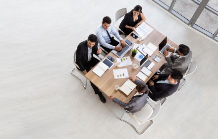 Team having a meeting