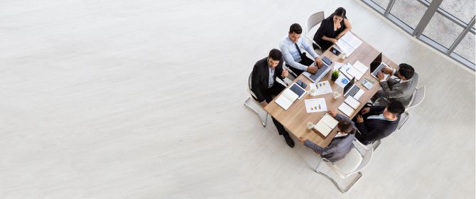 Team having a meeting
