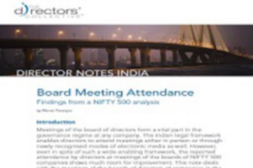 Board Meeting Attendance- Findings from a NIFTY 500 analysis