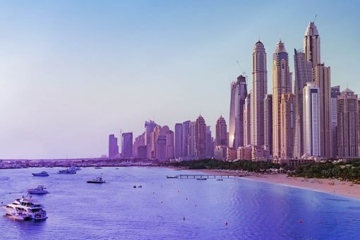 COP28 Host city skyline Dubai