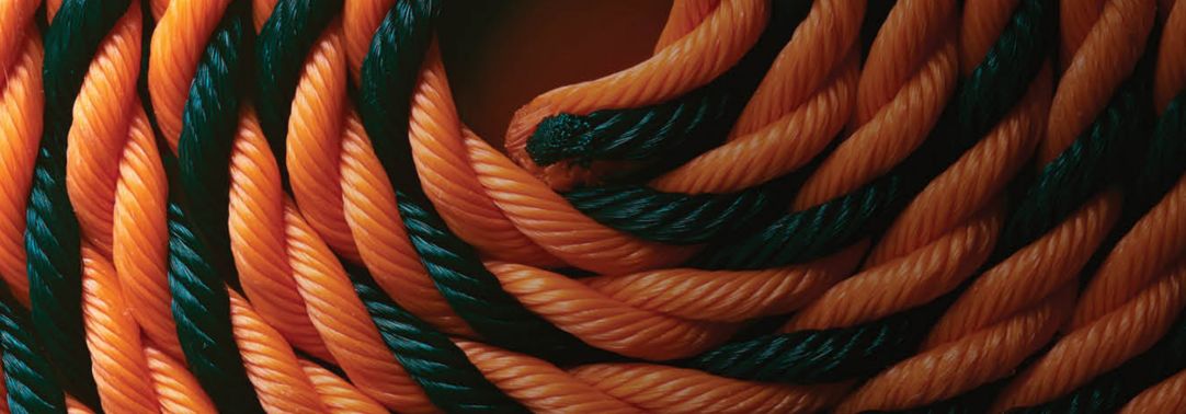 A rope of two colors