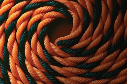 A rope of two colours forming a strong partnership