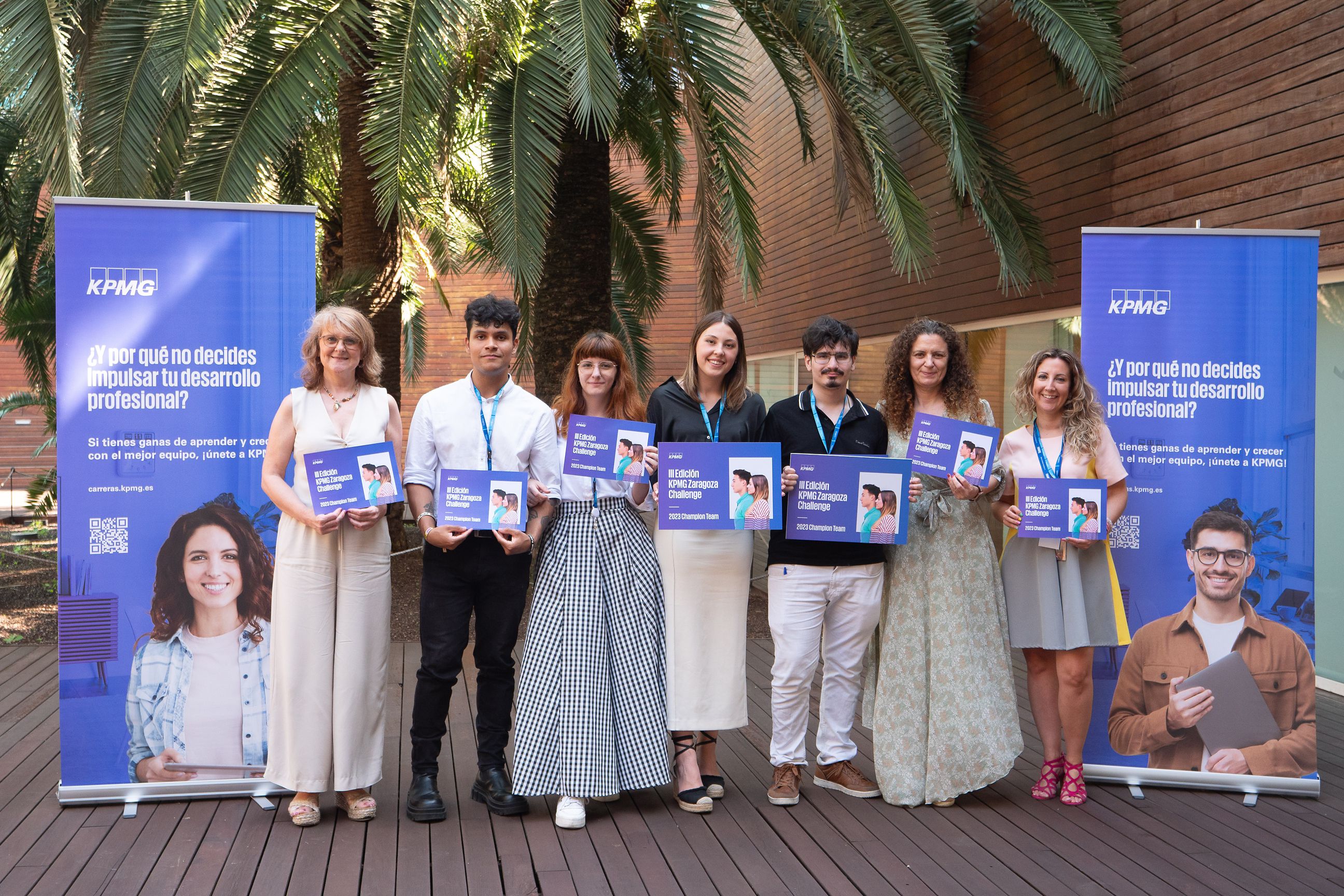Equipo del Centro María Auxiliadora en la tercera edición del "KPMG Zaragoza Challenge"