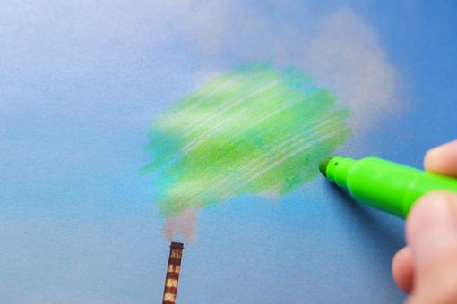 Pen that paints pollution green