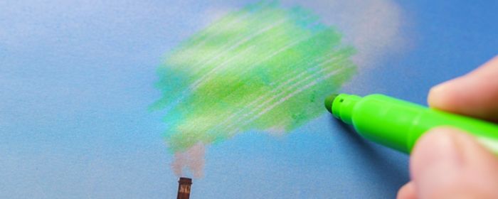 Pen that paints pollution green