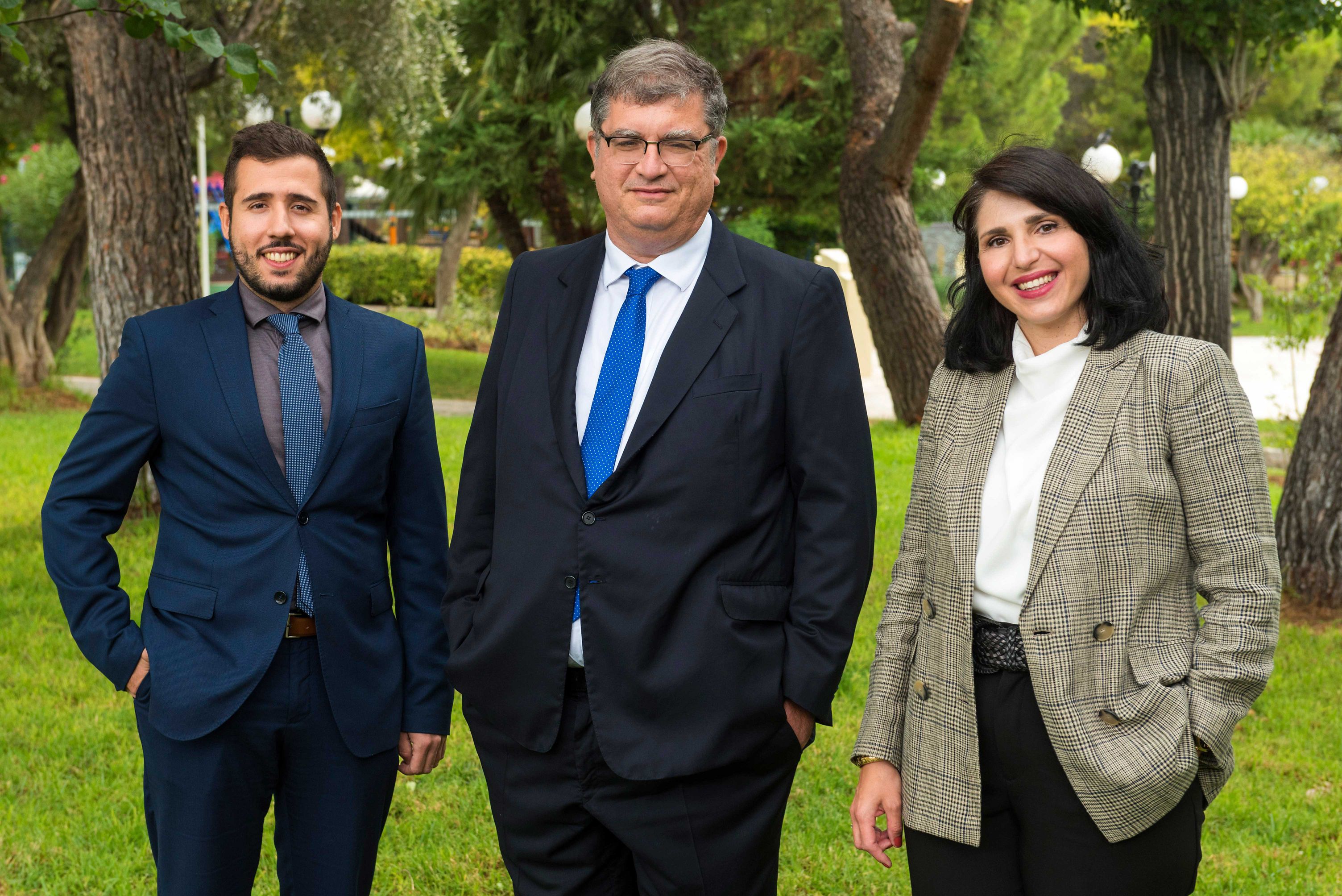 Harry Sirounis, Dimitris Damalas and Maria Akamati in KPMG's Audit Awards GR