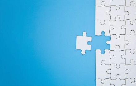 White puzzle pieces