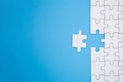 White puzzle pieces