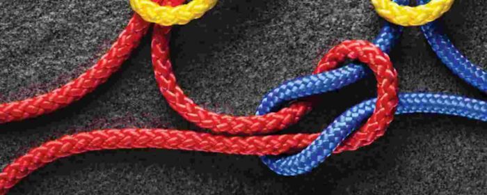 KPMG IFRS business combinations feedback article image: colourful ropes hitched together