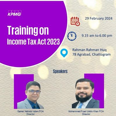 Technical Training On Income Tax Act 2023 - KPMG Bangladesh