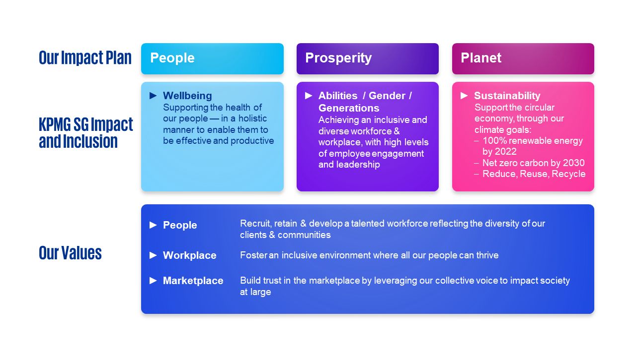 impact and inclusion focus areas