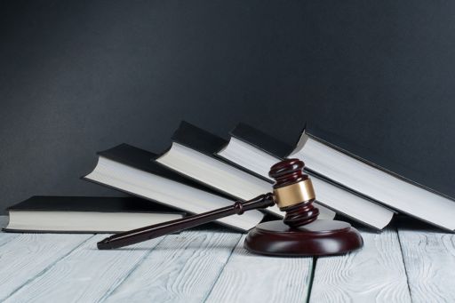 legal books and gavel