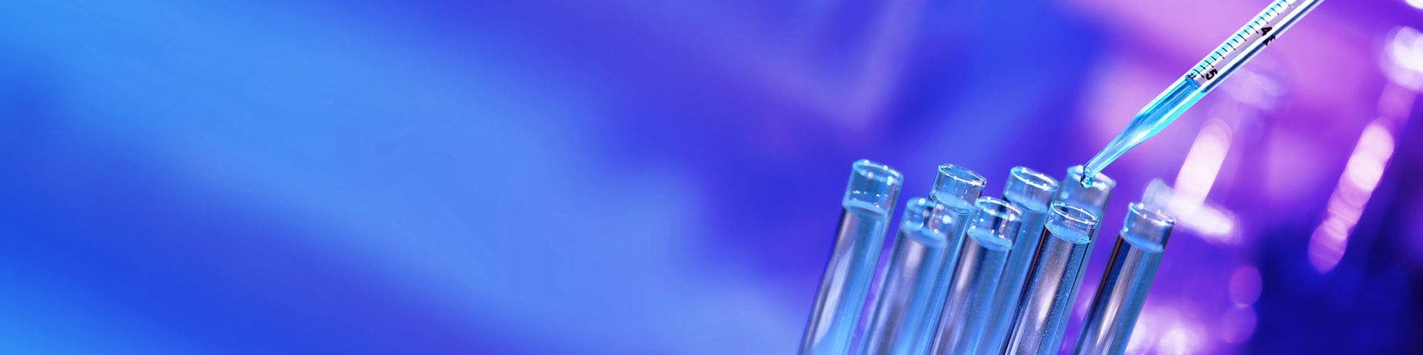 Pipette filling test tubes