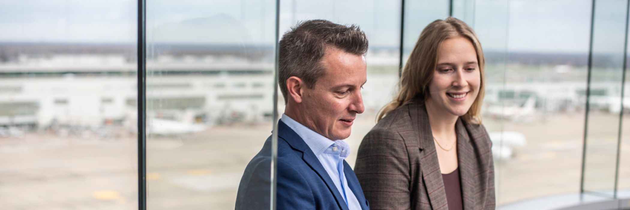 Steven Mulkens and Margaux Mamdy from KPMG in Belgium.