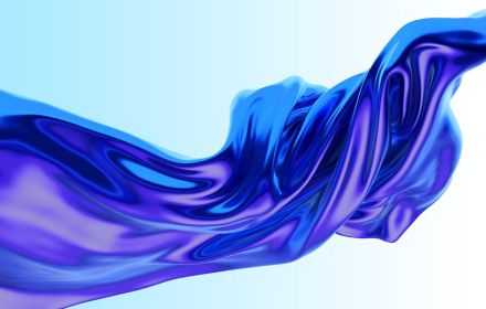 Abstract 3D blue render