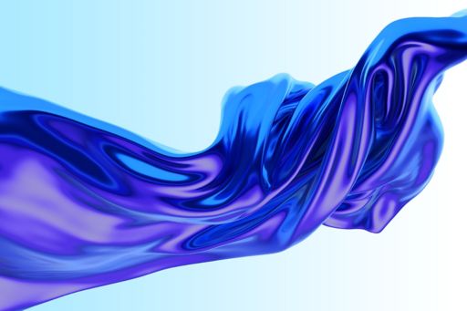 Abstract 3D blue render
