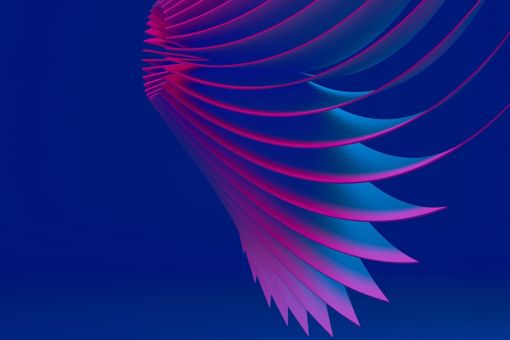 abstract blue pink flowing lines