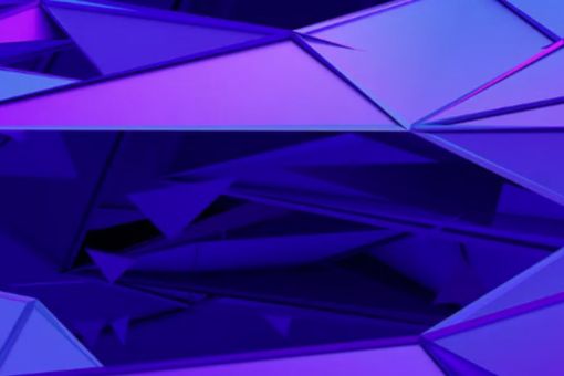 Abstract Blue Purple Triangles
