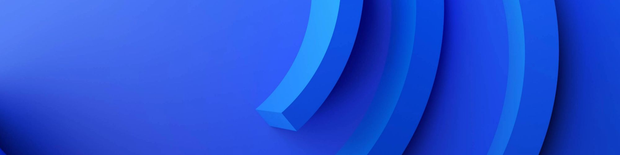 abstract curved shapes with a blue background