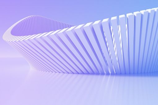 Abstract pillars in blue purple background