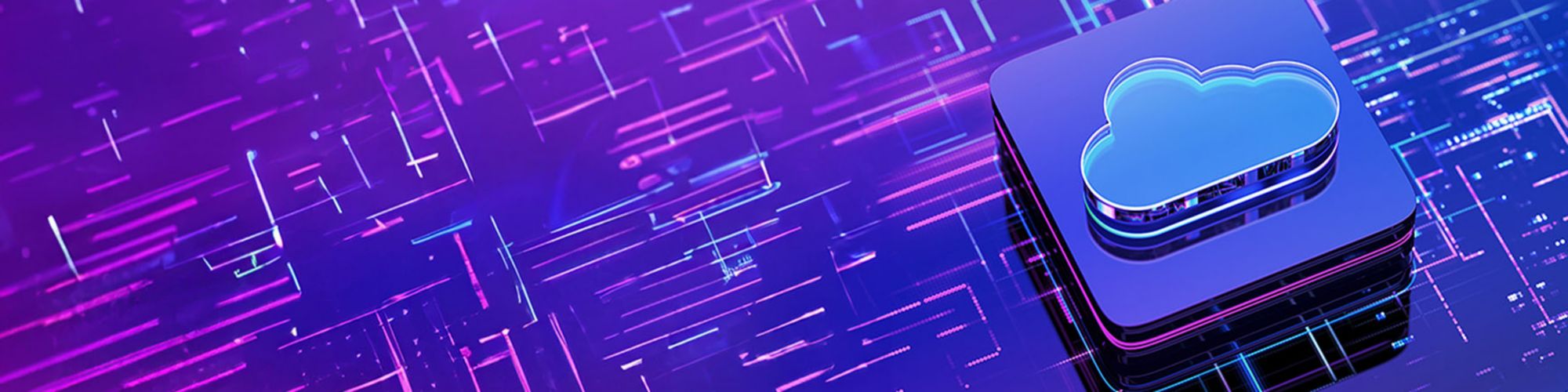 Abstract depiction of a cloud server